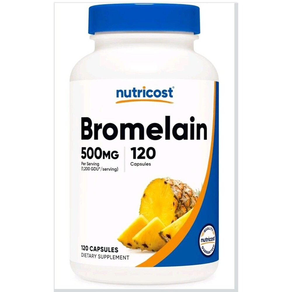 Nutricost Bromelain 500mg, 120 Vegetarian Capsules